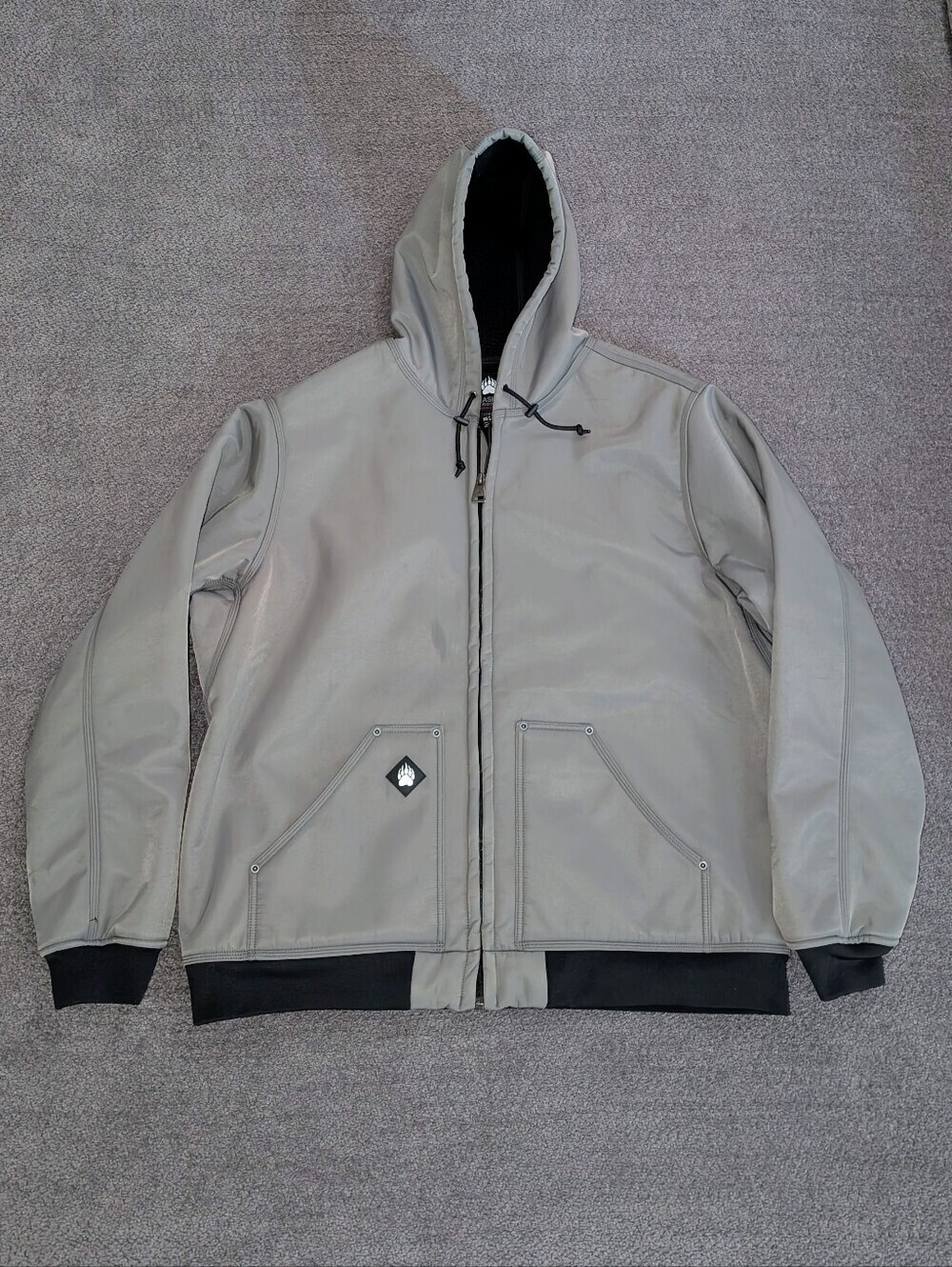 Duluth Trading Company Alaskan Hardgear Prudhoe Bay Jacket Gray Men's 2XL TALL